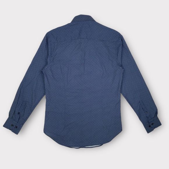 W.R.K Work Rest Karma Men's Small Medallion 4 Way Stretch Button Shirt Blue - Picture 8 of 14